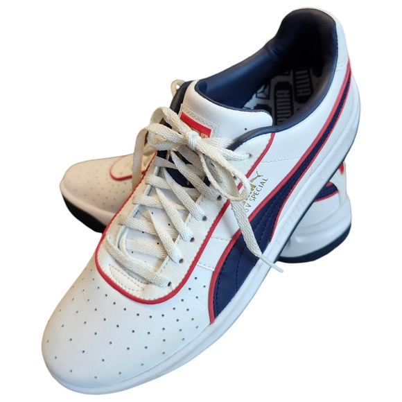 Puma Kids Sneakers - White and Navy - Picture 4 of 15